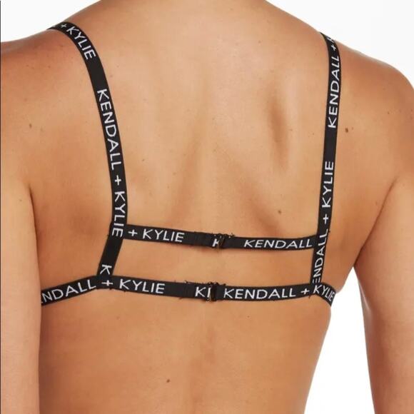 NWT! Kendall & Kylie Animal Print Logo Tape Bikini size XL - Picture 7 of 12